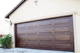 Diy Garage Door Makeover With Stain