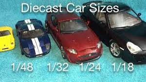 cast car sizes 1 18 1 24 1 32 1 48