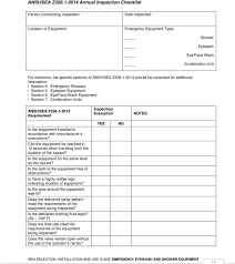 Since the medication tracker is editable you can adapt it to your needs. Safety Shower Inspection Checklist Pdf Hse Images Videos Gallery