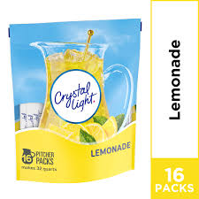 Crystal Light Lemonade Powdered Drink Mix Caffeine Free 8 6 Oz Pouch Walmart Com Walmart Com