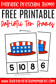 free printable patriotic ten frames