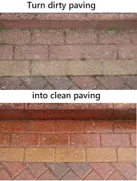 how to clean block paving without a