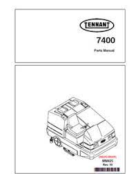 parts manual for tennant 7400 rider