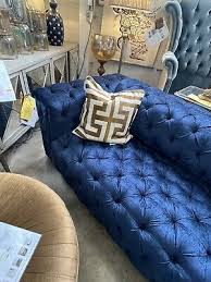 Old Hickory Tannery Blue Beverly Tufted