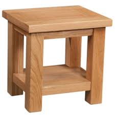 Narrow Oak Side Table Flash S 60