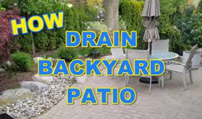 Water On Patio Archives French Drain