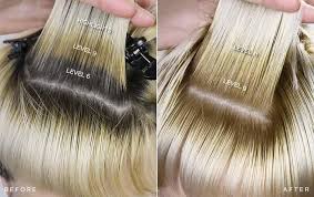 9a hair color on dark hair. See A Level 6 Medium Brown Move To A Level 9 Blonde Madison Reed Hair Color Before And After