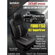 Katzkin Leather Seat Covers Black Gray