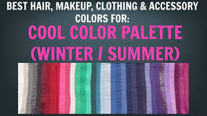 cool winter cool summer color palette