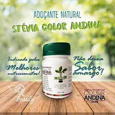 Usar 0,25g para cada 250ml de líquido. Stevia Color Andina Food 40g Mercado Livre