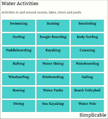 60 exles of outdoor activities