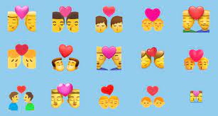 kiss man man emoji