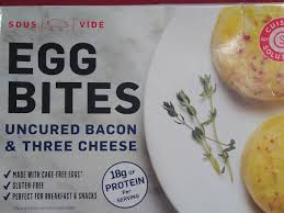 egg bites uncured bacon three cheese