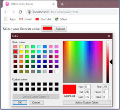 Html Color Picker Find Color Codes