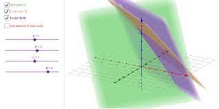 Systems Of Equations In 3d Geogebra