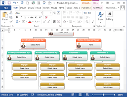 to create organizational chart in ms