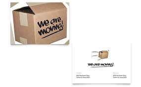 Moving Announcements Templates Brochures Flyers Business Cards