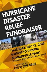 Hurricane Relief Fundraiser Flyer Template Fundraising