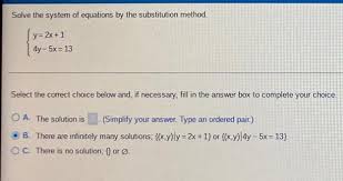 Answered Solve The System Of Equations