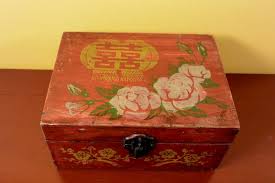 old chinese chest makeup box
