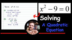 How to Solve x^2 - 9 = 0 Using Two Methods - YouTube
