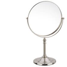 standing makeup mirror round shaped 3x