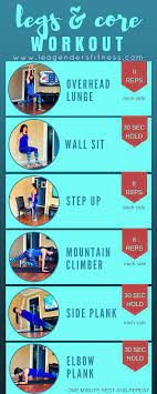 6 moves legs and core home workout