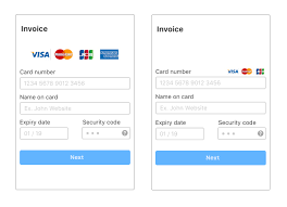 where to position credit card icons on