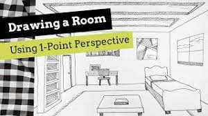 room using one point perspective