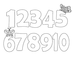 toddler coloring pages numbers easy