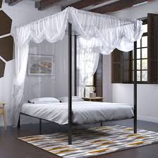 Metal Queen Size Canopy Bed Frame