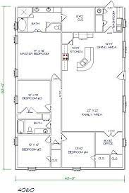 40 X 60 Floor Plan Metal House Plans