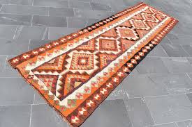 oushak runner rug turkish kilim rug