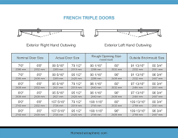 french door dimensions and sizes