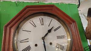 Antique Oak Regulator Clock School