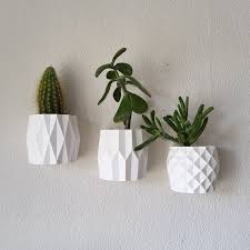 Set Of 3 Wall Planters Wall Mounted