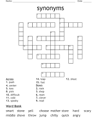synonyms crossword wordmint