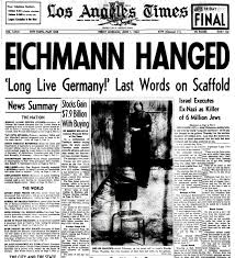 Image result for adolf eichmann hanged