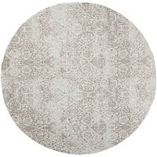 damask traditional round rug