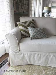Custom Made Creamy White Sofa Slipcover