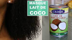 masque au lait de coco pour cheveux
