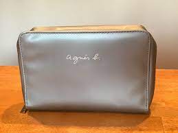 agnes b makeup bag organizer new silver