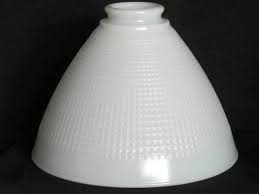 milk glass art deco lamp shade diffuser