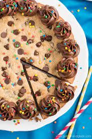 Chocolate Chip Cookie Birthday Cake Recipe gambar png