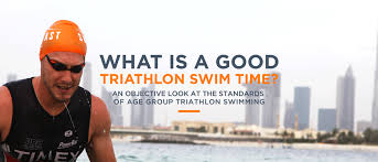 what is a good triathlon swim time