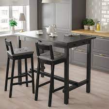 · dimensions (l x p x h) : Nordviken Table De Bar Noir 140x80x105 Cm Ikea