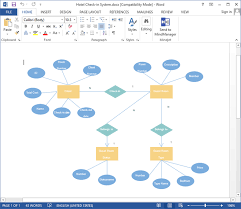 Entity Relationship Diagram Microsoft Word gambar png