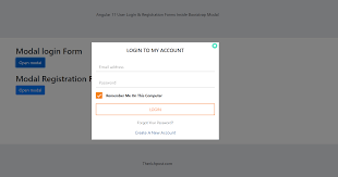 angular 11 login registration forms