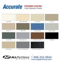 powder coated metal colors chart all