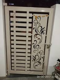 Black Mild Steel Sliding Folding Gate